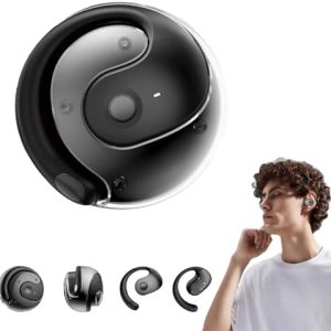 CHANCCI Smart Language Translator Earbuds,AI Translating Earbuds,Translation Earbuds Real Time,Wireless Translator Pods with Stereo Sound,sangles de ceinture velcro pour hommes, Noir, M