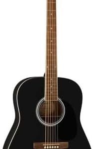 Fender FA-25 Dreadnought Acoustic Guitar, Walnut Fingerboard, Black
