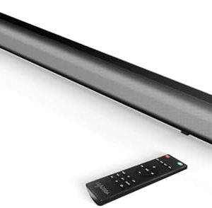 LEADSIGN Barre de Son Home Cinéma 120W - Subwoofer Intégré | HDMI Arc | Bluetooth 5.0 | Optical | Son Surround 3D Immersif | 94cm | 2.1 Canaux | 4 Modes EQ (TV/PC/PS5/Ordinateur)